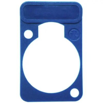 Marking plate, blue for XLR panel socket, DSS-BLUE - 1