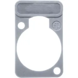 Marking plate, gray for XLR panel socket, DSS-GREY