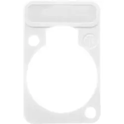 Marking plate, white for XLR panel socket, DSS-WHITE