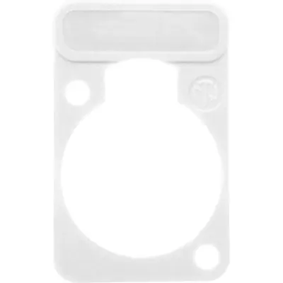 Marking plate, white for XLR panel socket, DSS-WHITE - 1