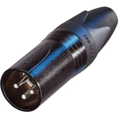 XLR plug, 3 pole, silver-plated, 2.5 mm², AWG 14, metal, NC3MXX-BAG - 1