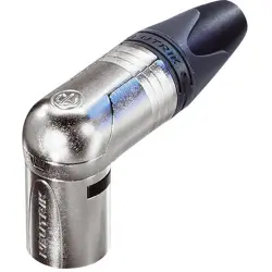 XLR plug, 3 pole, silver-plated, 2.5 mm², AWG 14, metal, NC3MRX