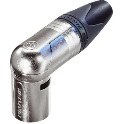 XLR plug, 3 pole, silver-plated, 2.5 mm², AWG 14, metal, NC3MRX - 1