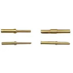 Pin contact, AWG 28-24, solder connection, gold-plated, SA3180/1, package with 10 pieces