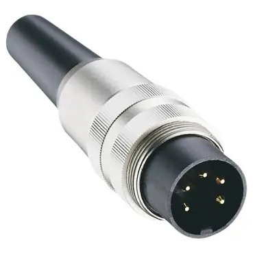 Plug, 7 pole, solder cup, screw locking, straight, SV 70 - 1
