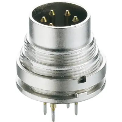 Panel plug, 7 pole, THT, screw locking, straight, SGR 70 - 1