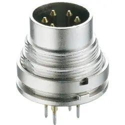 Panel plug, 7 pole, THT, screw locking, straight, SGR 70