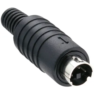 Plug, 4 pole, solder cup, straight, MP-371/S4 - 1