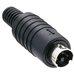 Plug, 6 pole, solder cup, straight, MP-371/S6