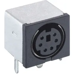 Panel socket, 4 pole, THT, angled, TM 0508 A/4