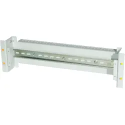 Mounting rail holder, steel, (L x W x H) 91 x 425 x 132.5 mm, 3 U, light gray, 205-420-55