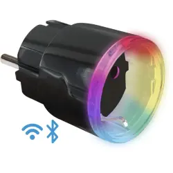 Adapter plug, 12A, measuring function, WLAN, BT, black, Shelly Plus Plug S b