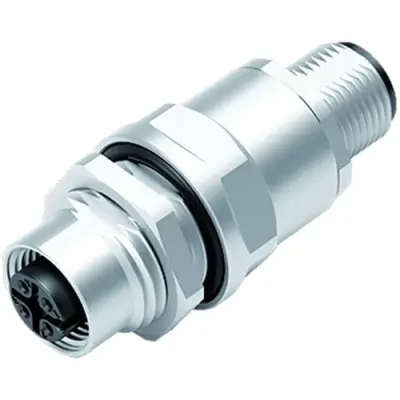 Adapter, M12 (5 pole, plug) to M12 (5 pole, socket), straight, 09 5241 10 05 - 1