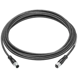 Sensor actuator cable, M12-cable plug, straight to M12-cable socket, straight, 4 pole, 5 m, TPE-U, black, 6GT2891-4MH50