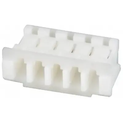 Socket housing, 5 pole, pitch 1.5 mm, straight, natural, ZHR-5 - 1