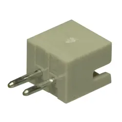 Pin header, 2 pole, pitch 1.5 mm, straight, ivory, B2B-ZR (LF)(SN)