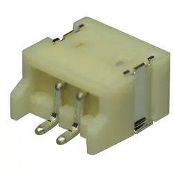 Pin header, 2 pole, pitch 1.5 mm, straight, ivory, S2B-ZR-SM4A-TF (LF)(SN)