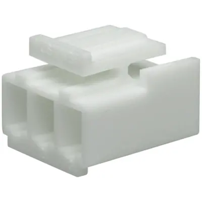 Socket housing, 2 pole, pitch 3.96 mm, straight, natural, VHR-2N - 1