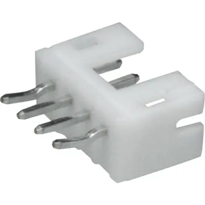 Pin header, 2 pole, pitch 2 mm, straight, white, B2B-PH-K-S (LF)(SN) - 1