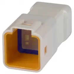 Plug housing, 8 pole, pitch 2 mm, straight, white, 08T-JWPF-VSLE-D