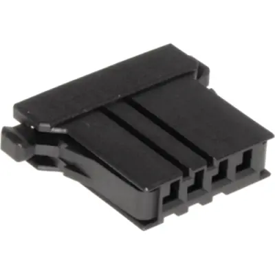Socket housing, 3 pole, pitch 3.81 mm, straight, black, F31FSS-03V-KX - 1