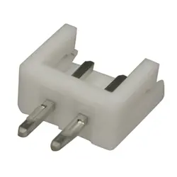 Pin header, 2 pole, pitch 2.5 mm, straight, white, B2B-EH-A (LF)(SN)