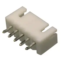 Pin header, 2 pole, pitch 2.5 mm, straight, white, B2B-XH-A (LF)(SN)