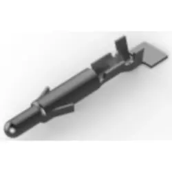 Pin contact, 0.2-0.8 mm², AWG 24-18, crimp connection, tin-plated, 926896-1