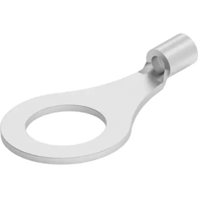 Butt connector, uninsulated, 0.3-1.65 mm², AWG 22 to 16, silver, 25.27 mm, 324124 - 1