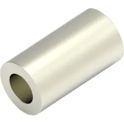 Butt connector, uninsulated, 1.25-2.0 mm², AWG 16 to 14, silver, 7.65 mm, 323794