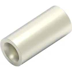 Butt connector, uninsulated, 0.3-1.42 mm², AWG 22 to 16, silver, 7.65 mm, 323030