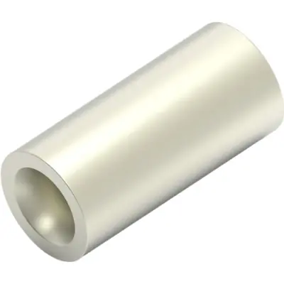 Butt connector, uninsulated, 0.3-1.42 mm², AWG 22 to 16, silver, 7.65 mm, 323030 - 1