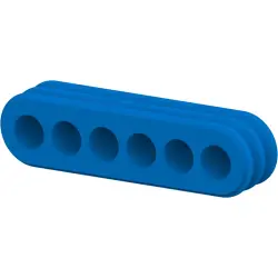 Wire seal, blue, 6 poles for signal double locking series, 2321922-6