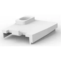 Strain relief clamp for plug, 640714-1