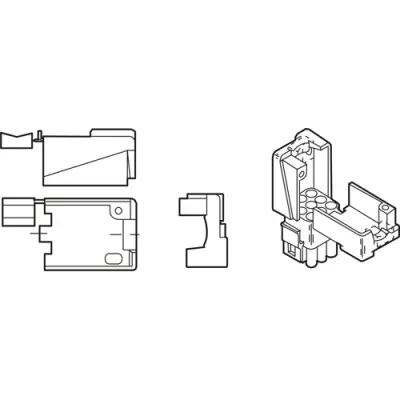 Strain relief clamp for plug, 641776-1 - 1