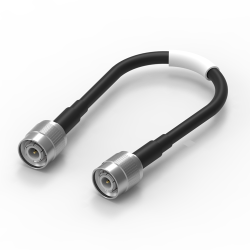 Coaxial cable, TNC plug (straight) to TNC plug (straight), 50 Ω, RG-58C/U, grommet black, 304.8 mm, 65510010130501