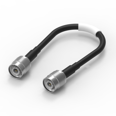Coaxial cable, TNC plug (straight) to TNC plug (straight), 50 Ω, RG-58C/U, grommet black, 304.8 mm, 65510010130501 - 1