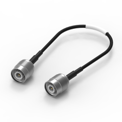 Coaxial cable, TNC plug (straight) to TNC plug (straight), 50 Ω, RG-174/U, grommet black, 304.8 mm, 65510010330501