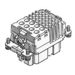Socket contact insert, 6, 32 pole, unequipped, crimp connection, 1103090-1