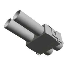 Pin contact insert, 2 pole, unequipped, crimp connection, 1103156-1