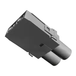Socket contact insert, 2 pole, unequipped, crimp connection, 1103157-1