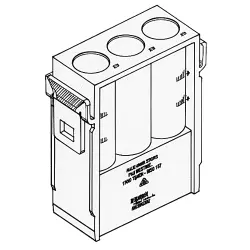 Pin contact insert, 3 pole, unequipped, crimp connection, 1103272-1