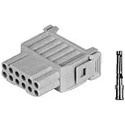 Socket contact insert, 12 pole, unequipped, crimp connection, 1103276-1