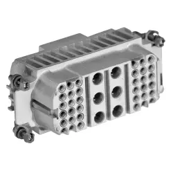 Socket contact insert, 6, 42 pole, unequipped, crimp connection, 1108762-1