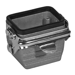 Housing, size 3, die-cast aluminum, PG16, straight, clip locking, IP65, 1-1102258-2