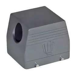 Housing, size 10, die-cast aluminum, PG29, angled, clip locking, IP65, 1-1102348-6