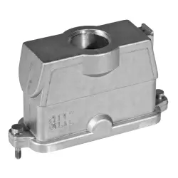 Housing, die-cast aluminum, M63, angled/straight, screw locking, IP65, 1-1102840-0