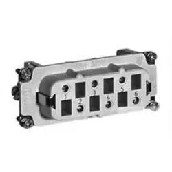 Socket contact insert, 6, 6 pole, screw connection, 1-1104205-1