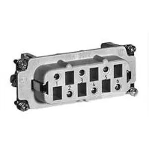 Socket contact insert, 6, 6 pole, screw connection, 1-1104205-1 - 1