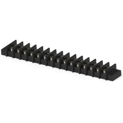 PCB terminal, 15 pole, AWG 22-12, 20 A, screw connection, black, 1-1546306-5 - 1